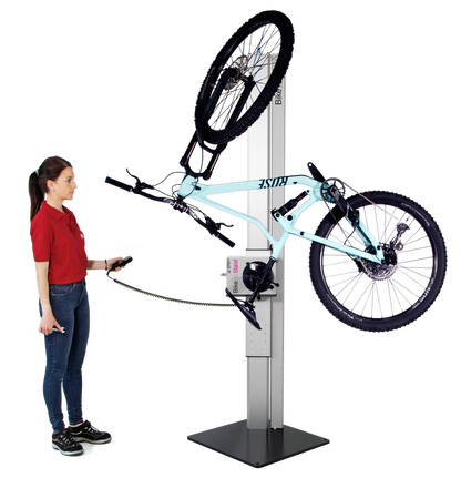 Hydraulic bicycle top repair stand